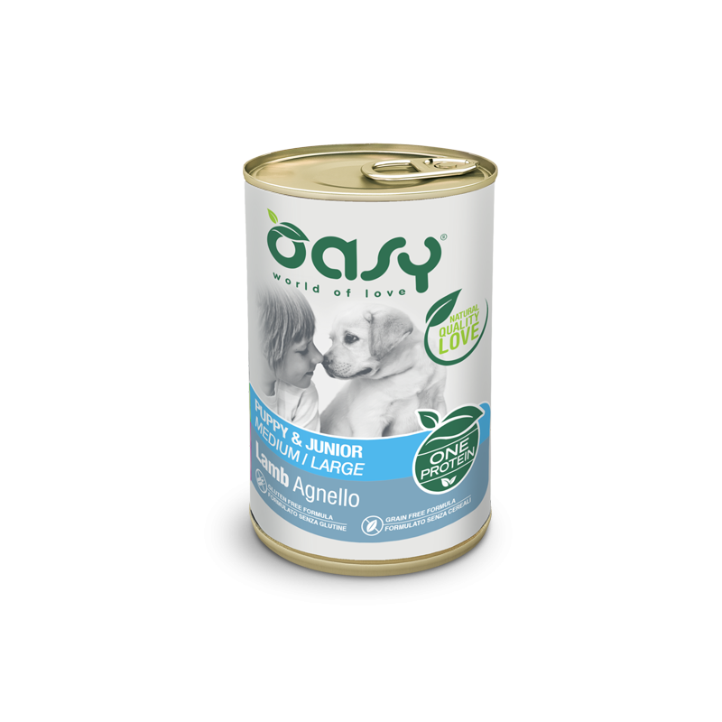 CANE OASY WET ALLBREED.PUPPY JUNIOR 400GR AGNELLO