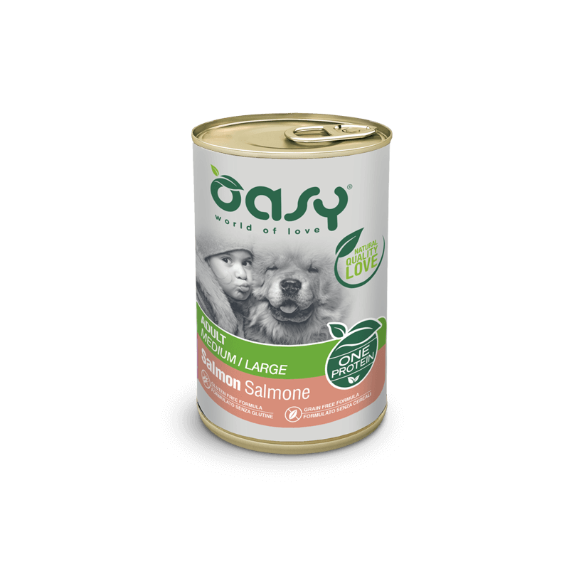 CANE OASY WET ALLBREED.400GR UMIDO SALMONE