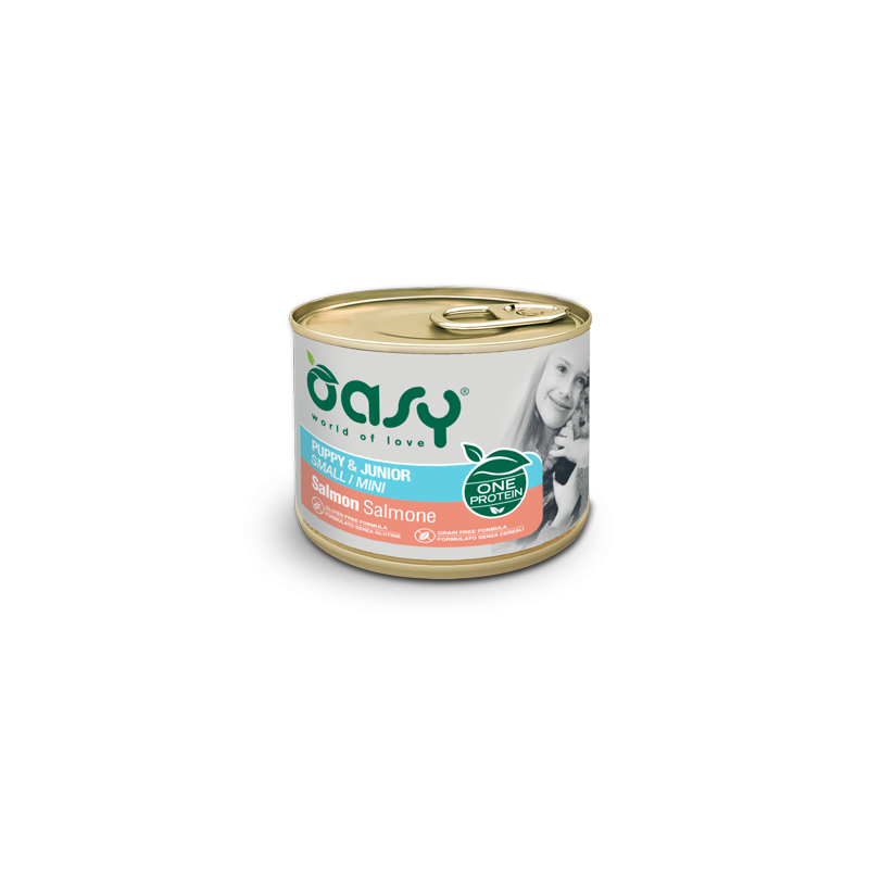 CANE OASY WET PUPPY 200GR SMALL SALMONE