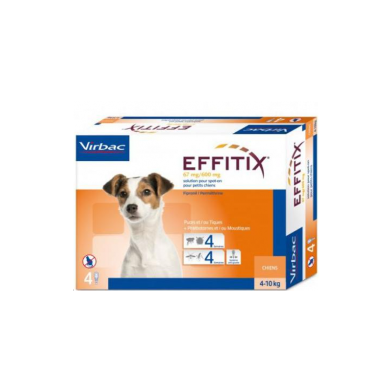 ANTIPARASSITARIO VIRBAC EFFITIX 04-10KG S 1 FIALA