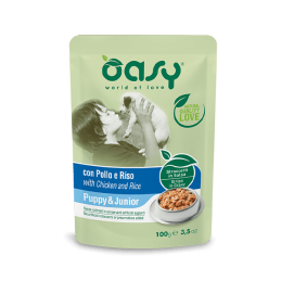 CANE OASY WET STRACCETTI BUSTA 100GR PUPPY POLLO RISO