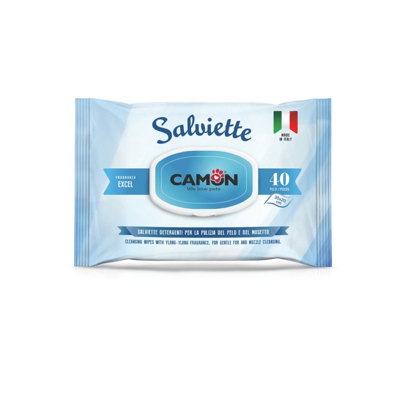 CANE/GATTO SALVIETTE 40PZ EXCEL