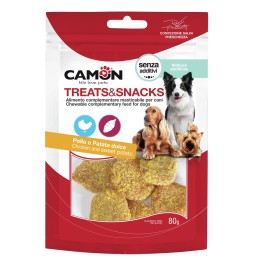 CANE SNACK 80GR MEDAGLIONI IMPANATI POLLO PATATA