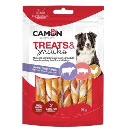 CANE SNACK STICKS TREATS 80GR POLLO BOVINO