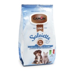 CANE/GATTO SALVIETTE 100PZ LATTE MIELE