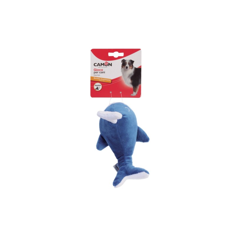 GIOCO CANE PELUCHE BALENA FOCA 13CM