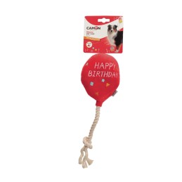 GIOCO CANE PALLONCINO HAPPY BIRTHDAY CORDA 20CM