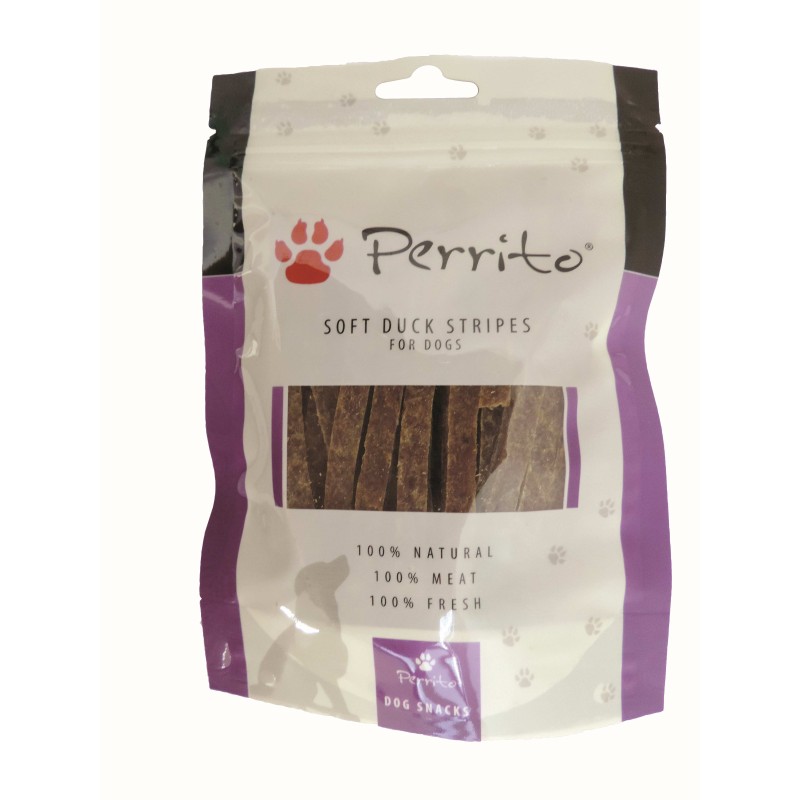 SNACK CANE PERRITO 100GR STRISCE ANATRA