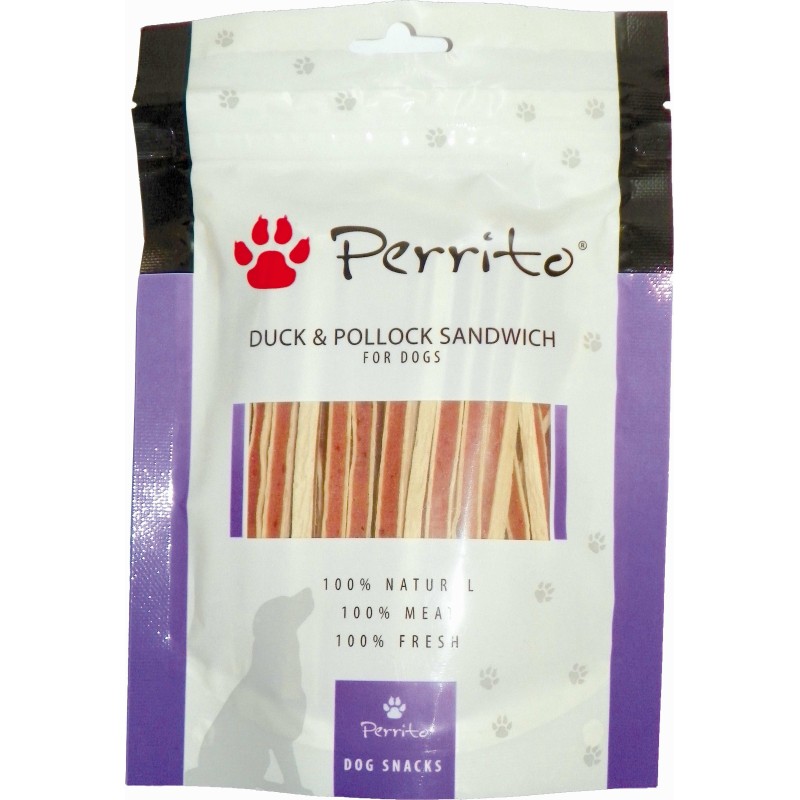 SNACK PERRITO 100GR SANDWICH ANATRA MERLUZZO