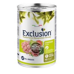 EXCLUSION MEDITERRANEO ADULT POLLO 400 GR