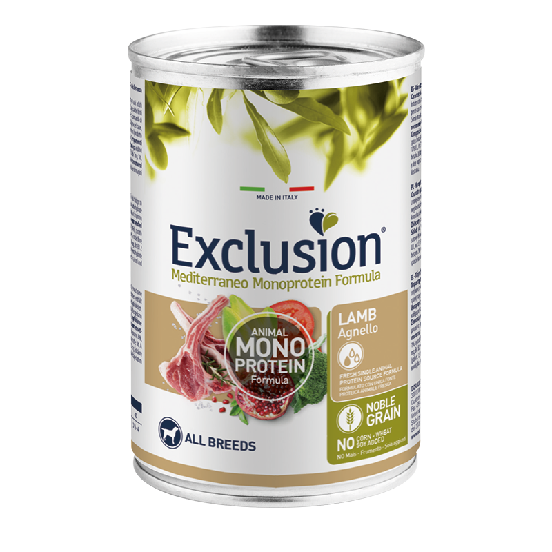 EXCLUSION MEDITERRANEO ADULT AGNELLO 400 GR