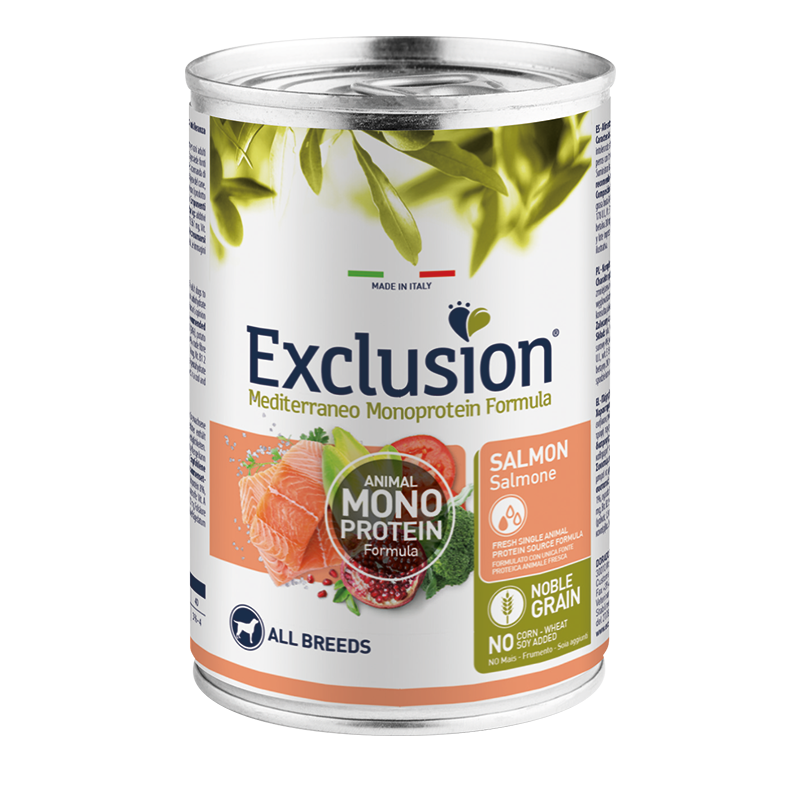 EXCLUSION MEDITERRANEO ADULT SALMONE 400 GR