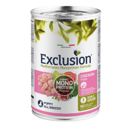 EXCLUSION MEDITERRANEO PUPPY CHICKEN 400 GR