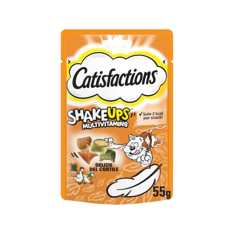 GATTO SNACK CATISFACTIONS 55GR DELIZIE CORTILE