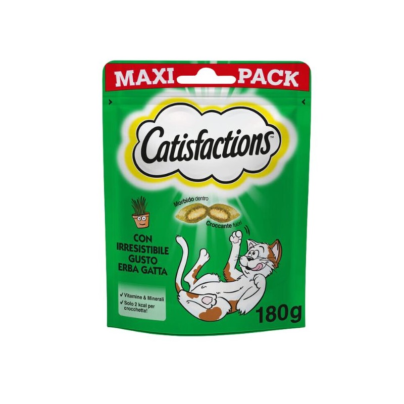 GATTO SNACK CATISFACTIONS 180G ERBA GATTA