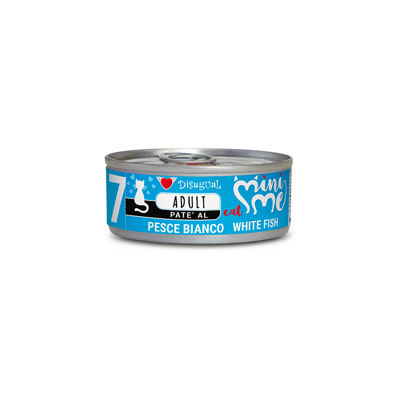 GATTO DISUGUAL MINIME 85GR ADULT PESCE BIANCO