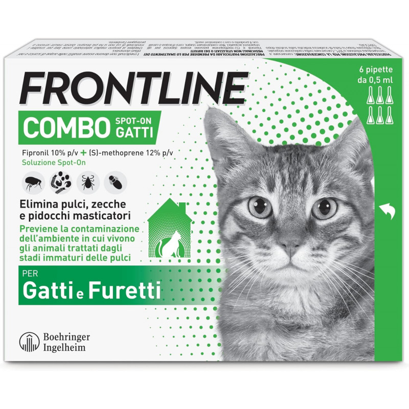 ANTIP FRONTLINE GATTO ADULTO COMBO 6 PIPETTE