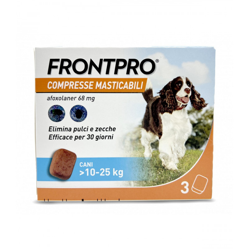 ANTIP FRONTPRO CANE 10-25KG 68MG 3 COMPRESSE