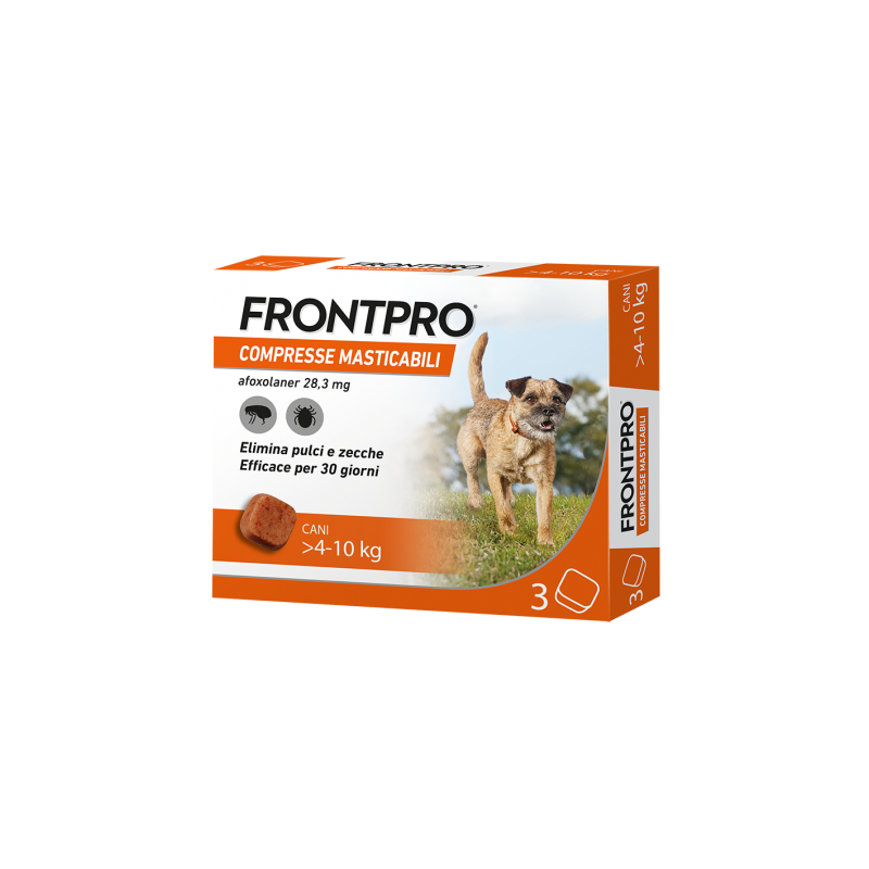 ANTIP FRONTPRO CANE 4-10KG 28MG 3 COMPRESSE