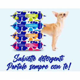 CANE/GATTO SALVIETTE DELICATA 40PZ