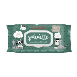 CANE/GATTO SALVIETTE 40PZ MUSCHIO BIANCO