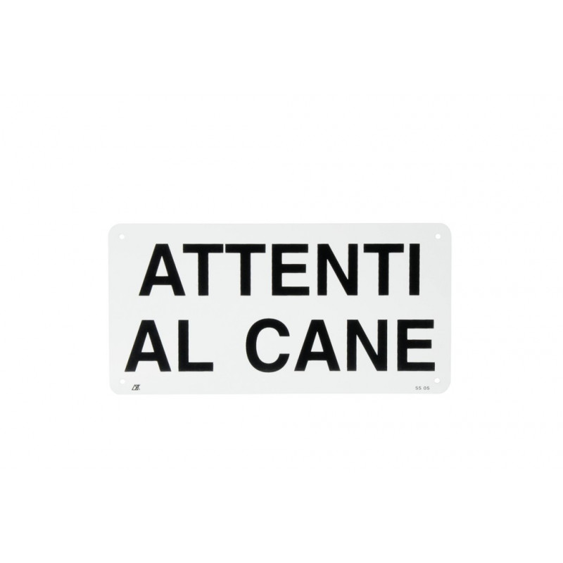 CARTELLO ALLUM.ATTENTI CANE NO FOTO 20X10 B511/A