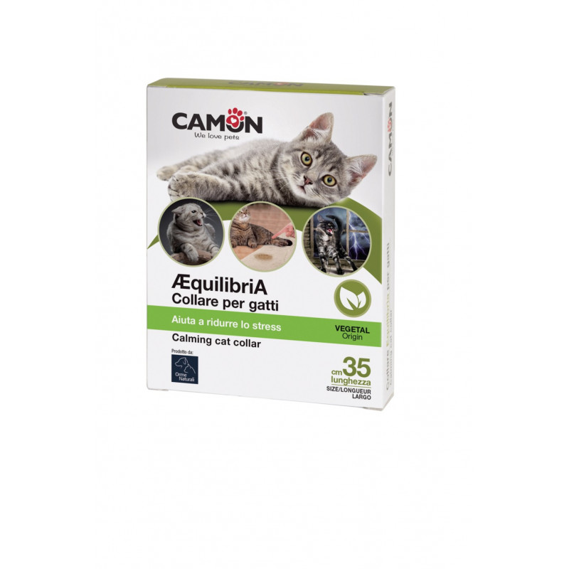 GATTO EQUILIBRIA COLLARE ORME NATURALI 35CM G951