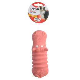 GIOCO CANE IPPOPOTAMO ROSA LATEX 17CM