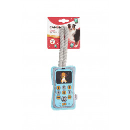 GIOCO CANE TELEFONO CELLULARE PELUCHE CON SQUEAKER