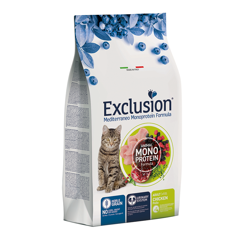 GATTO EXCLUSION NOBLE GRAIN ADULT 12KG CHICKEN