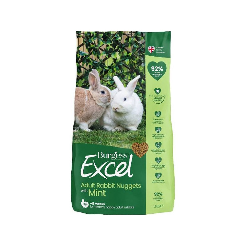 MANGIME CONIGLIO BURGESS EXCEL ADULT 1.5KG