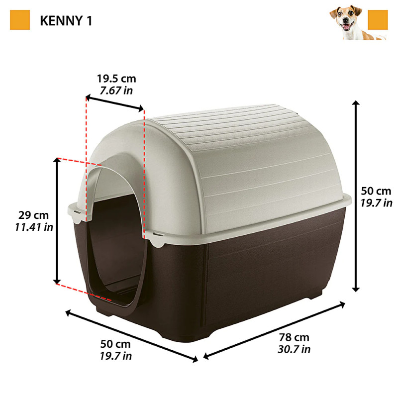 CUCCIA PLASTICA KENNY 01 78X50X50 87200921