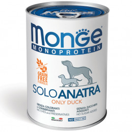 CANE MONGE SOLO PATE 400GR ANATRA