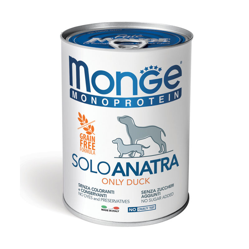 CANE MONGE SOLO PATE 400GR ANATRA