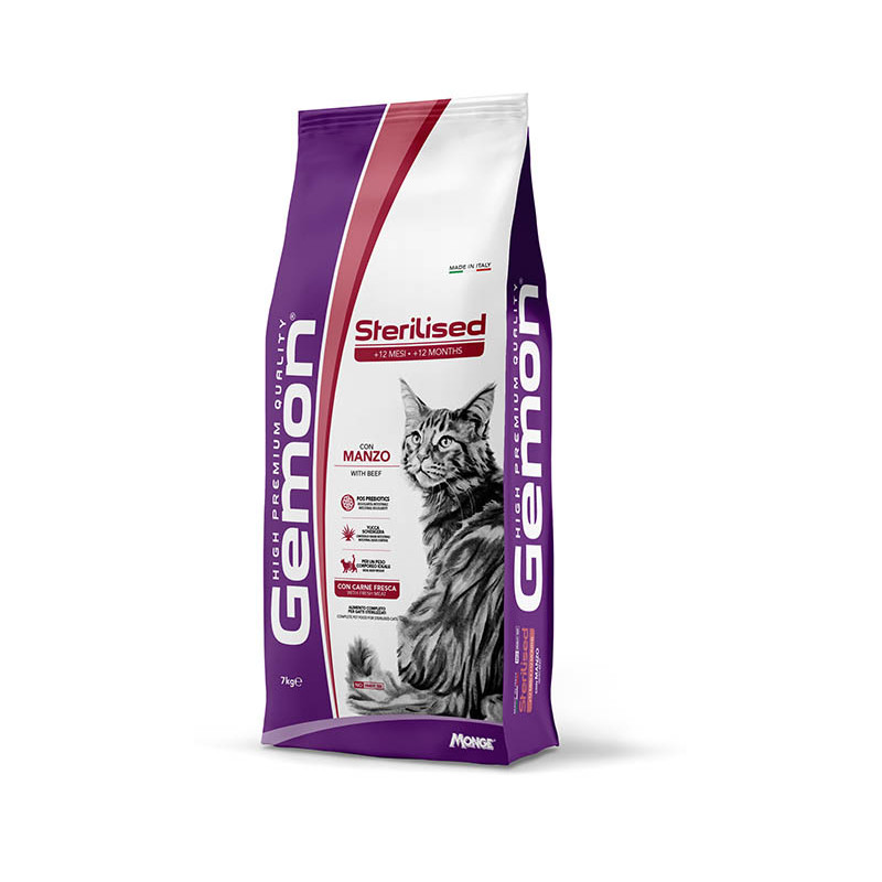 GATTO GEMON 7KG STERILIZED MANZO