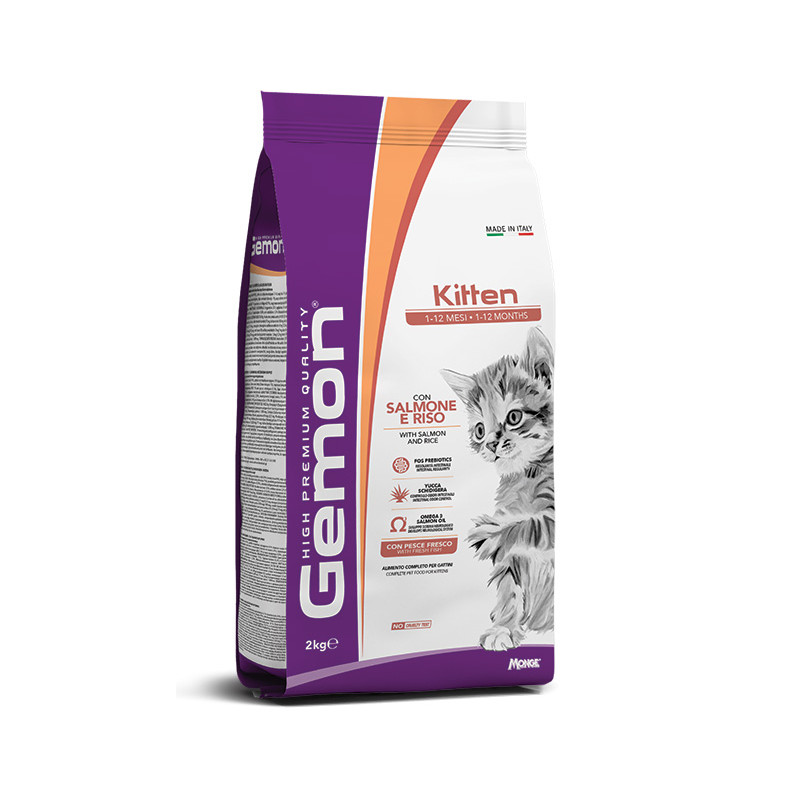 GATTO GEMON KITTEN 2KG SALMONE E RISO