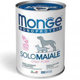 CANE MONGE SOLO PATE 400GR MAIALE