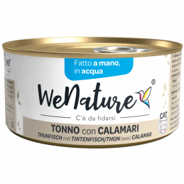 GATTO WENATURE 85GR ACQUA TONNO CON CALAMARI