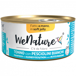 GATTO WENATURE 85GR JELLY TONNO CON PESCI BIANCHI