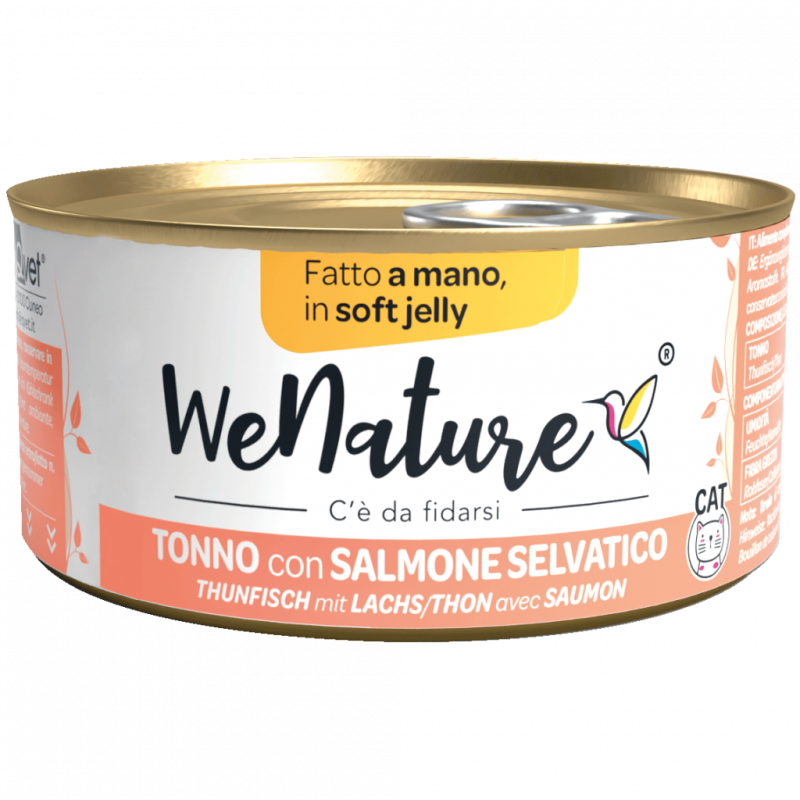 GATTO WENATURE 85GR JELLY TONNO CON SALMONE