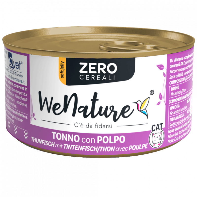 GATTO WENATURE JELLY TONNO E POLPO 85GR - ZERO CEREALI