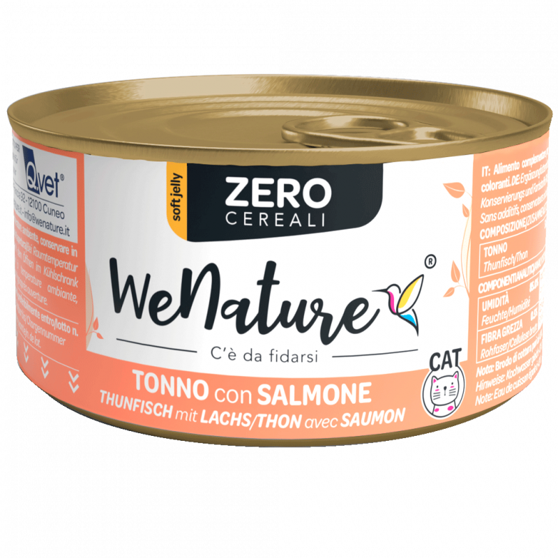 WENATURE GATTO JELLY TONNO E SALMONE 85GR - ZERO CEREALI