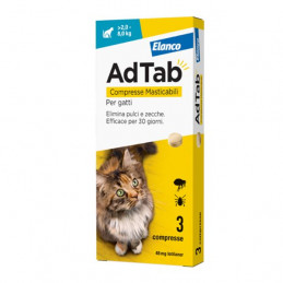 ADTAB COMPRESSE MASTICABILI PER GATTI  2,0 - 8,0 KG