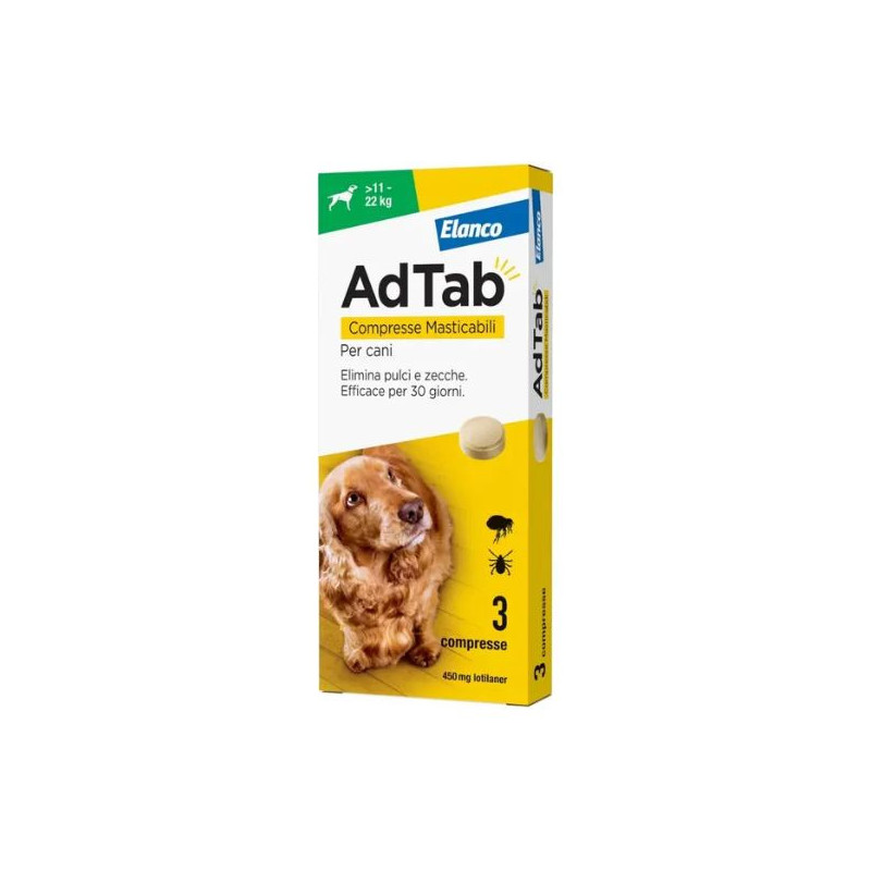 ADTAB COMPRESSE MASTICABILI PER CANI  11 - 22 KG