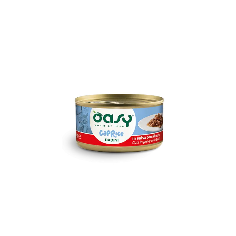 GATTO OASY CAPRICE DADINI 85GR MANZO