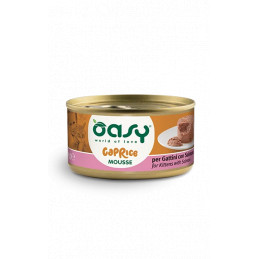 GATTO OASY CAPRICE MOUSSE 85GR KITTEN SALMONE