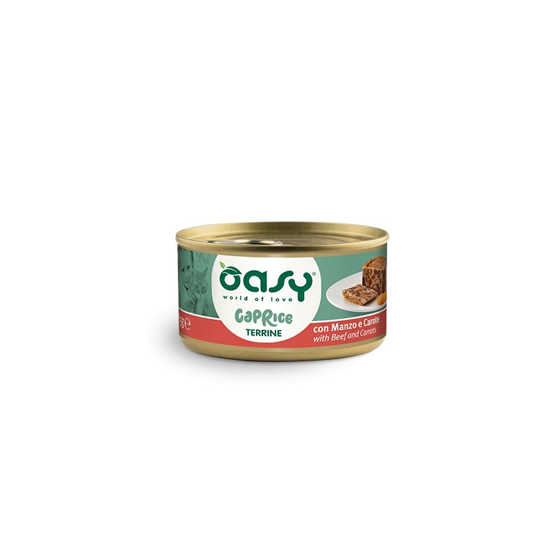 GATTO OASY CAPRICE TERRINA 85GR MANZO CAROTE