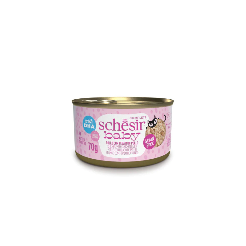 GATTO SCHESIR BABY 70GR FILETTI BRODO POLLO FEGATO