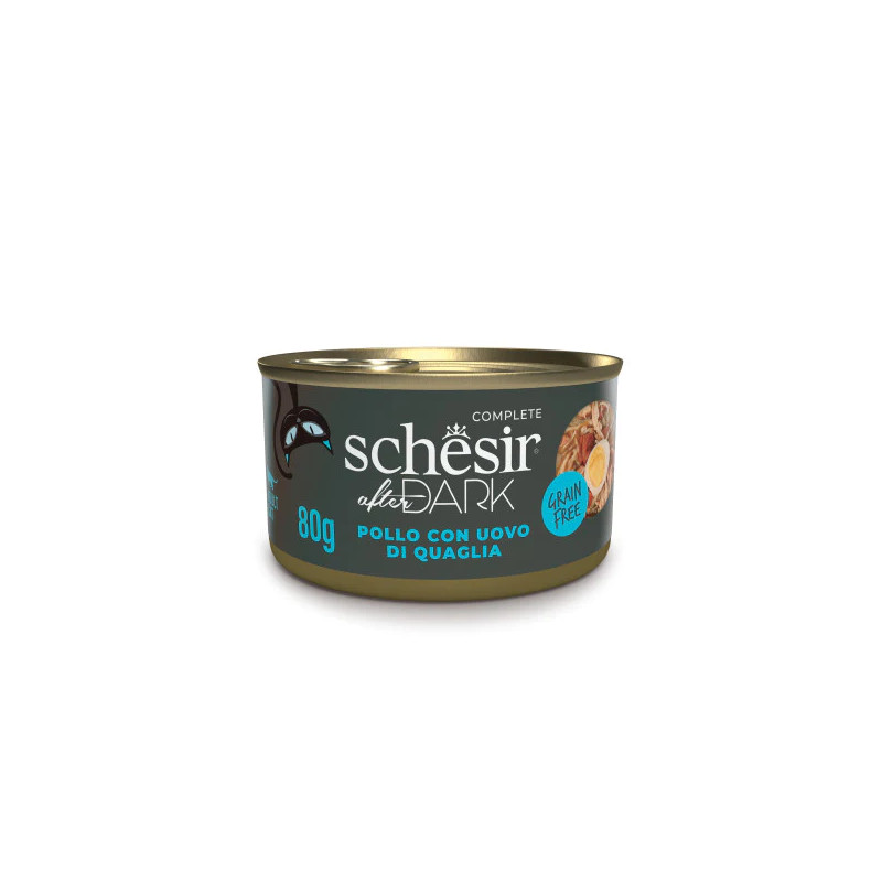 GATTO SCHESIR DARK 80GR BRODO FILETTI DI POLLO E UOVA