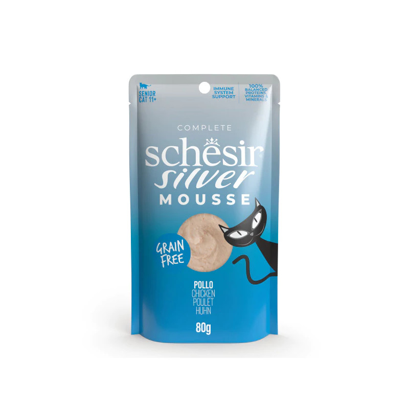 GATTO SCHESIR SILVER 70GR MOUSSE POLLO